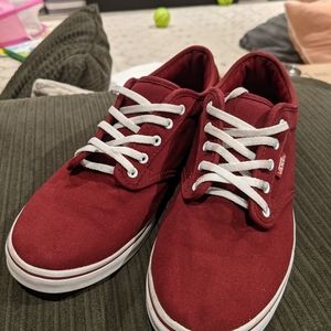 Vans Women's Lace Ups Dark Red